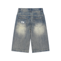 Vintage Wash Baggy Denim Shorts