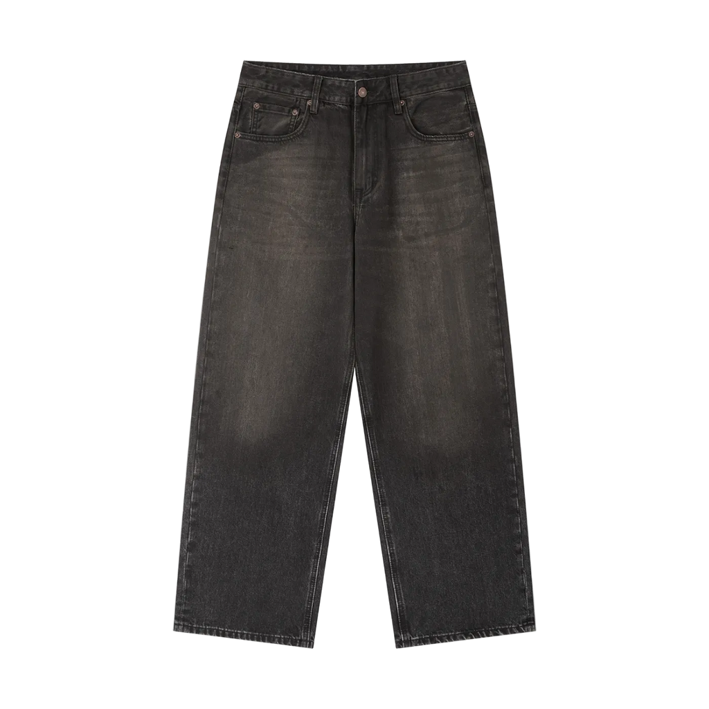 Vintage Wash Heavyweight Denim Jeans