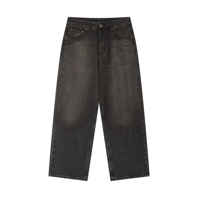 Vintage Wash Heavyweight Denim Jeans