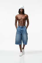Denim Shorts Mockup