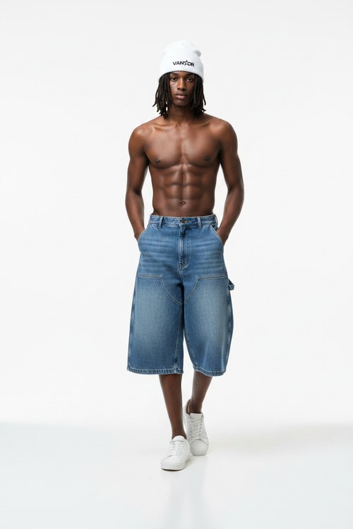 Denim Shorts Mockup