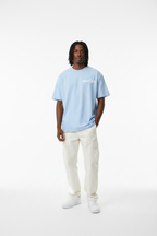 Pure Cotton Unisex T-Shirt Light Blue